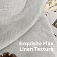 thumbnail image 2 of Natural Linen Curtains Long for Living Room Bedroom Grommet Top Light Filtering Privacy Linen Textu Window Semi Sheer Drapes Panels x Natural, 2 of 7