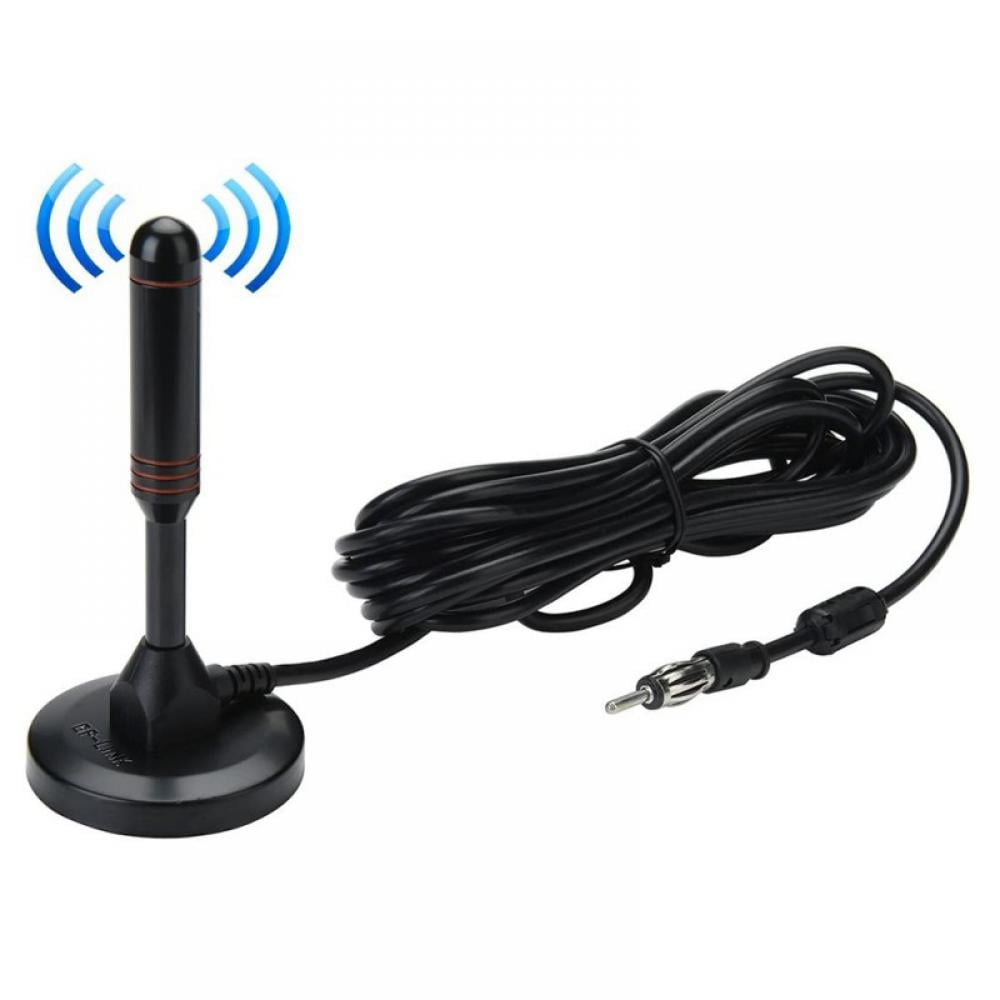 Car FM AM Radio Antenna Home Modification CD Player Signal Booster Magnet Aerial 