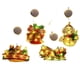 thumbnail image 2 of Juego de 2 siluetas navideñas grandes y 3 pequeñas con luces y ganchos con ventosa para decoración de interiores de ventanas y paredes de vidrio, 2 of 4
