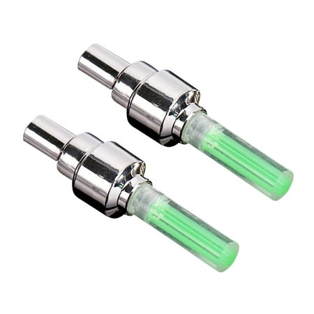 

NUOLUX 2pcs Wheel Lights Tire Light for Car Bike Motorcycle (Green)