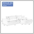 thumbnail image 5 of Kevinplus Sectional Couch Covers 2 pcs L Shape Sectional Sofa Couches for Living Room, Bedroom, Salon, 2 PC Free Combination, Grey., 5 of 8