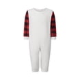 thumbnail image 2 of Christmas Family Pajamas Matching Set Solid Long Sleeve Top Pants Sleepwear, 2 of 9