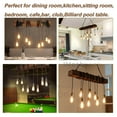 thumbnail image 5 of iMeshbean 8-Light Wood Beam Chandelier 8 Lights Wooden Retro Rustic Pendant Light Industrial Chandelier Wood Ceiling Light Fixture for Dining Table Kitchen Island Bar Billiard Pool Table, 5 of 7