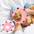thumbnail image 4 of Collier de Récupération pour Chat Réglable, 2 Pcs Forme Couronne Post-Chirurgical Protection Douce pour Chaton, Chats, Chiot (Rose & Jaune), 4 of 6