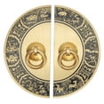 thumbnail image 4 of Manijas de Gabinete Vintage, Anillo de Gabinete Resistente A Desvanecimento Tira de Latón decorativo decorativo Patón Patrón Único Instalació de Tornillo Redondo PARA PARA, 4 of 7