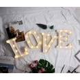 thumbnail image 4 of Luces LED de marquesina con letras, 26 letras del alfabeto iluminadas, letrero con números y letras para bodas, fiestas de cumpleaños, lámpara navideña a pilas, luz nocturna, decoración para el hogar, 4 of 5