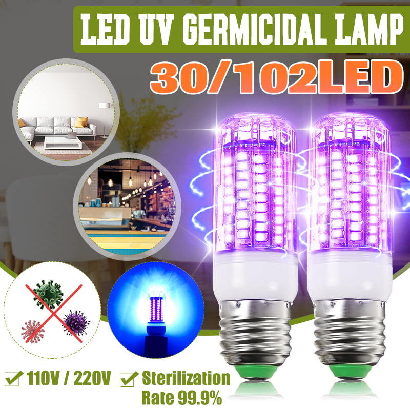 7W UV Germicidal Lamp LED UVC Bulb E27 E14 Home Disinfection Sterilizing Light 