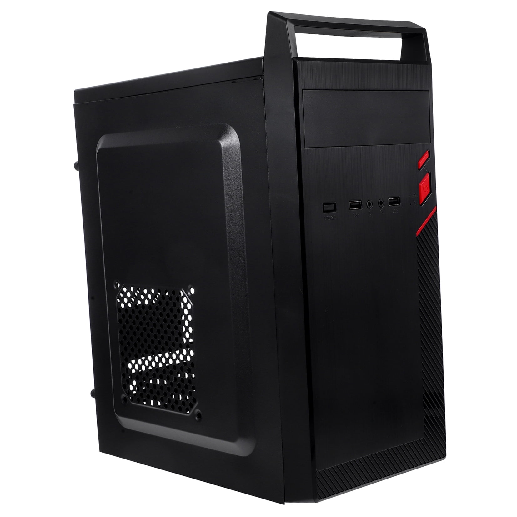 OUNONA Black PC Computer Case 1 Piece Computer Holder for Desktop Tower