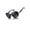 Black, variant on FEISEDY Women Oversized Polarized Sunglasses Ladies Large Shades Classic Fox Sunglasses B2730