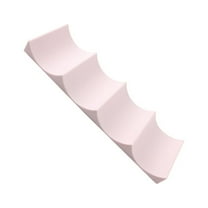 MERRYHAPY  Pink Grooved Mat Bottle Storage Rack for Kitchen Countertops Home Use 1Pack