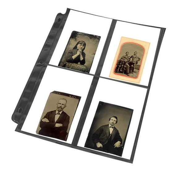 Archival Methods Print Pages, Heavy weight, high clarity, Thickness 9 mill, Holds Two 8x11" Prints, Pack of 50
