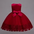 thumbnail image 2 of KAWELL Girls Princess Christmas Dress Lace Flower Girl Wedding Prom Pageant Birthday Party Tutu Tulle Dresses, 2 of 5