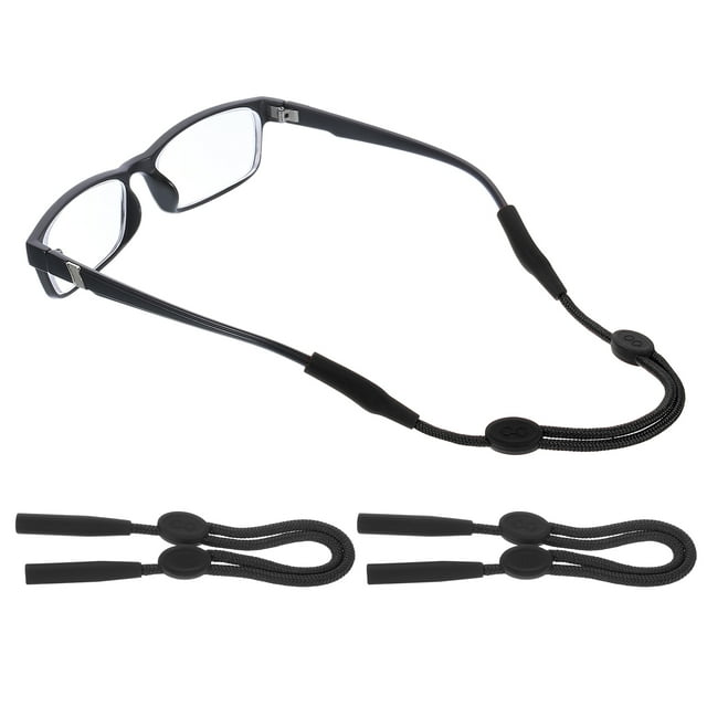Correa Ajustable para Gafas Uxcell Sin Cola, Retenedor de Gafas, Negro 2 Pcs