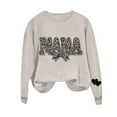 thumbnail image 5 of Mifsaly Lightweight Sweatshirts for Women Mama-Print Oversized Long Sleeve Sweatshirt Gym Workout Fashion Pullover Tops Going Out Spring Fall Streetwear XXL, 5 of 5
