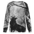 thumbnail image 4 of Tops casuales de cuello redondo de manga larga con estampado de Halloween para mujer Fridja czfsfas2737, 4 of 5