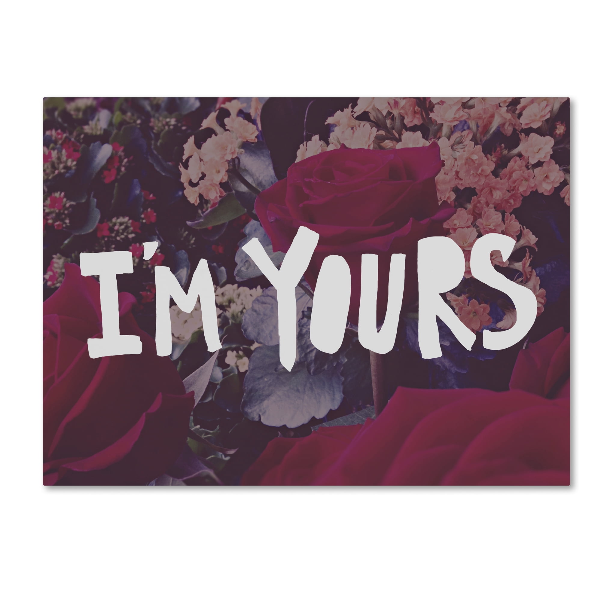 Trademark Fine Art "I'm Yours" Canvas Art by Leah Flores