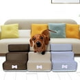 thumbnail image 3 of Flmtop Small Dog Cats Pet 3 Steps Removable Non-slip Ramp Climbing Detachable Bed Ladder Orange, 3 of 9