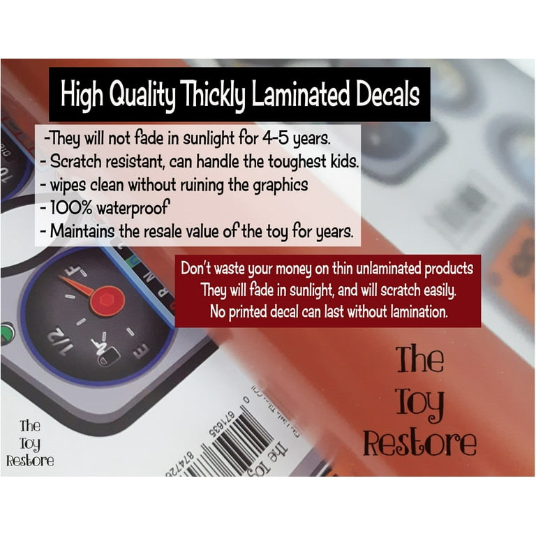 The Toy Restore Replacement Stickers fits Little Tikes Imagine