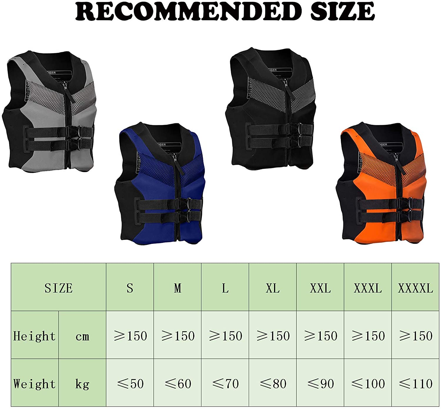 Gilet De Sauvetage Adulte Réglable Unisexe – Flottabilité, Sifflet Et Bandes Réfléchissantes, Pour Kayak, Bateau, Sports Nautiques - 7