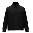 thumbnail image 4 of Fashion Plus Size Jackets for Mens Fall Multiple Pockets Button Zipper Windbreaker Solid Long Sleeves No Hat Casual Loose Coat, 4 of 6