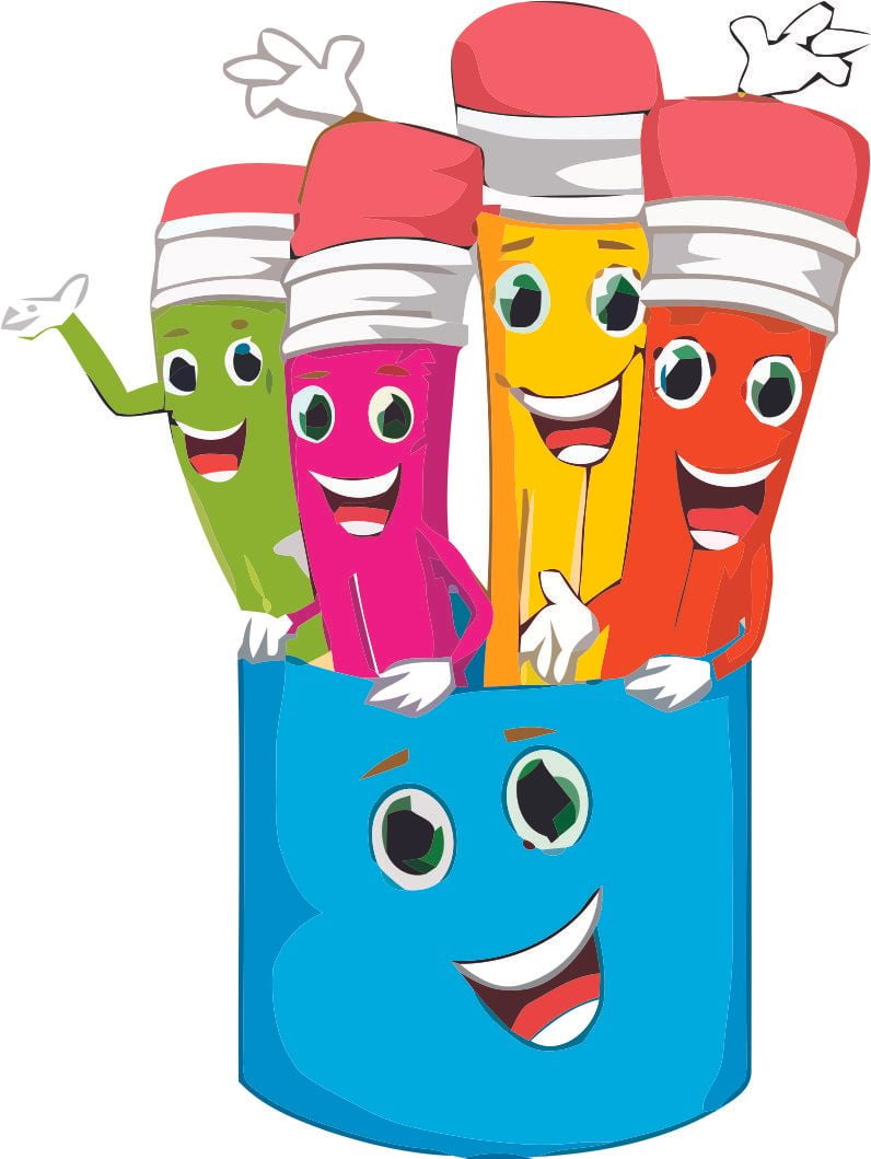 Pencil Pencils School Supplies Classroom Education Wall Decals Stickers