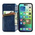 thumbnail image 4 of for Samsung Galaxy A51 5G Wallet Case, Men's Retro Premium Business PU Leather Classic Magnetic Closure Flip Case with Card Holder [RFID Blocking] Folio Kickstand Shockproof Phone Cover,Blue, 4 of 7