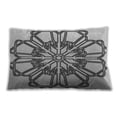 thumbnail image 1 of Ahgly Company Patterned Outdoor Rectangular Ash Gray Lumbar Throw Pillow, 13 inch by 19 inch, 1 of 5