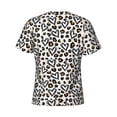 thumbnail image 6 of Qekee Heart Leopard Classic Fit T-Shirt Men's Shirt Men's Tight Short Sleeves for Exercise, Running, Mountaineering - Heart Leopard, 6 of 9