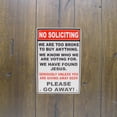 thumbnail image 2 of Metal Funny No Soliciting Unless Giving Away Beer Front Door Porch Home Tin Sign, 2 of 4