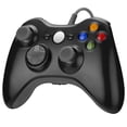 thumbnail image 1 of Mando de juegos con cable negro para Microsoft Xbox 360 PC WIN 7 8 10 Joystick, 1 of 8