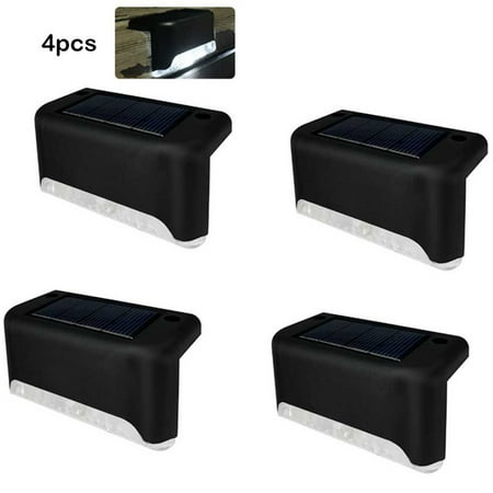 

Ana 4XMULTIPLE Solar Deck Lights Outdoor Waterproof LED Steps Lamps for Stairs Fence