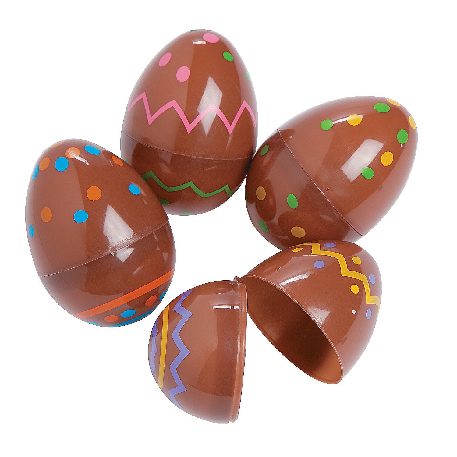 Plastic Chocolate Eggs (72Pc) Party Supplies 72 Pieces Walmart