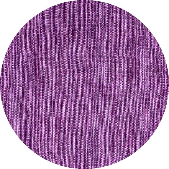 Ahgly Company Indoor Round Abstract Purple Contemporary Area Rugs, 4' Round