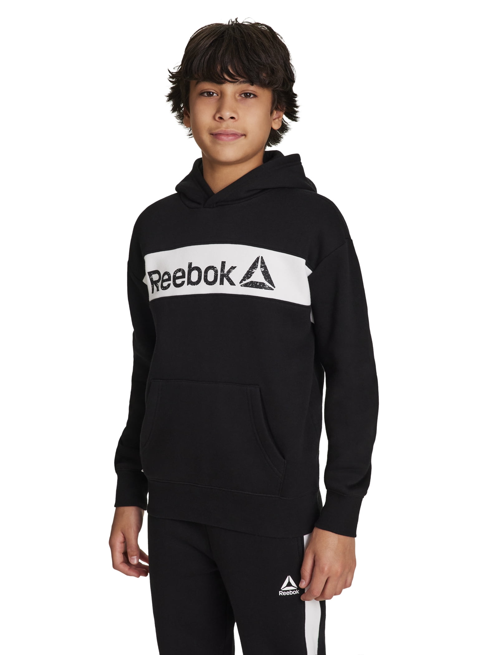 Reebok Boy's Colorblock Fleece Hoodie, Sizes 4-18