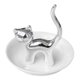 thumbnail image 3 of Bandeja de cerámica para almacenamiento de gatos, organizador decorativo de dulces, llave cosmética, artículos diversos, soporte para anillo de gato Plata Macarena Bandeja de almacenamiento de esculturas, 3 of 8