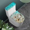 thumbnail image 2 of ZIATUBLE Sea Starfish Toilet Seat Cover Set Shells 2 Piece Bathroom Set with Toilet Lid Cover Easy to Install Toilet Tank Protector Cover Elongated Toilet Seat and Tank Lid Cover Set, 2 of 7