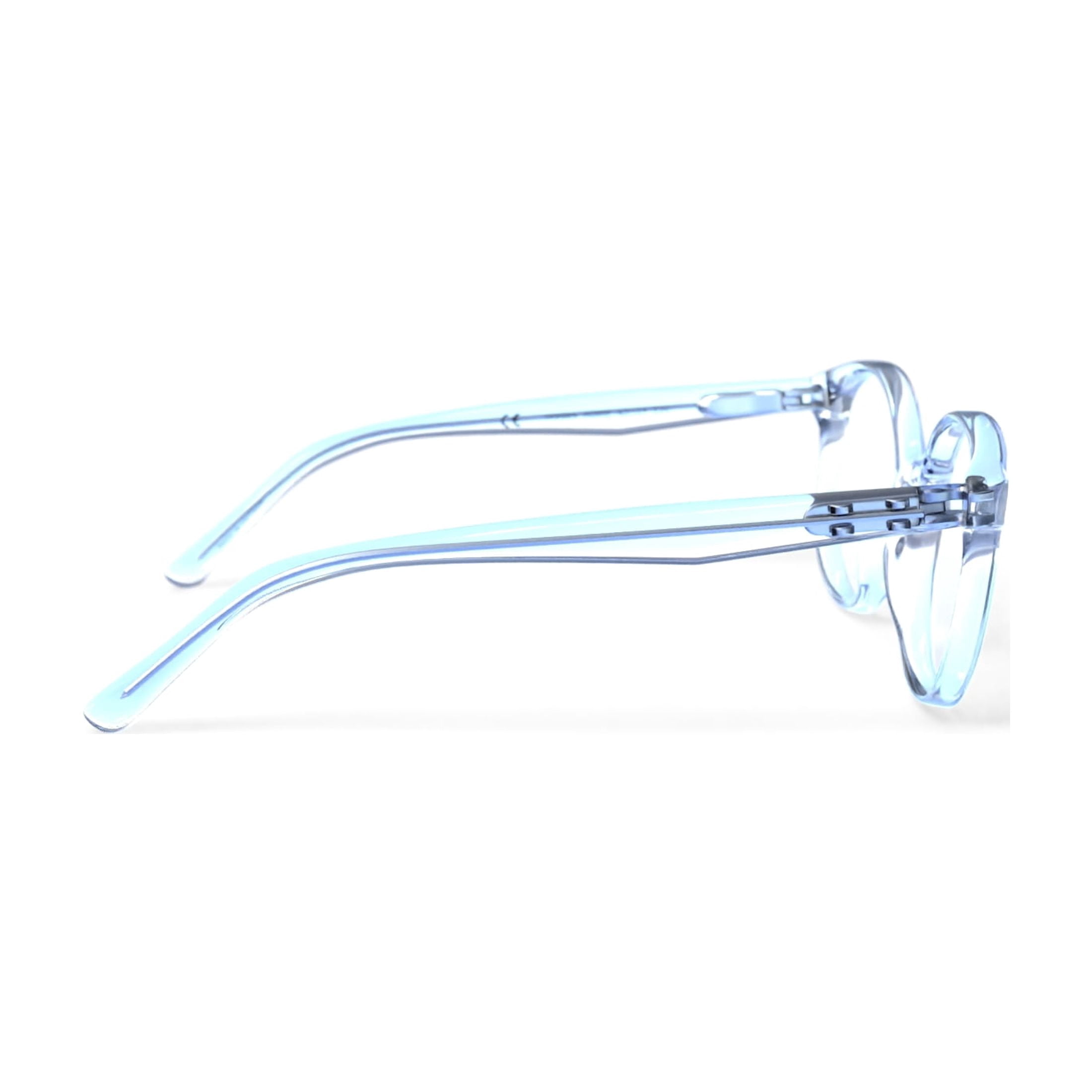 Youth Addie Prescription-Ready Eyeglass Frames with Case, Crystal Clear