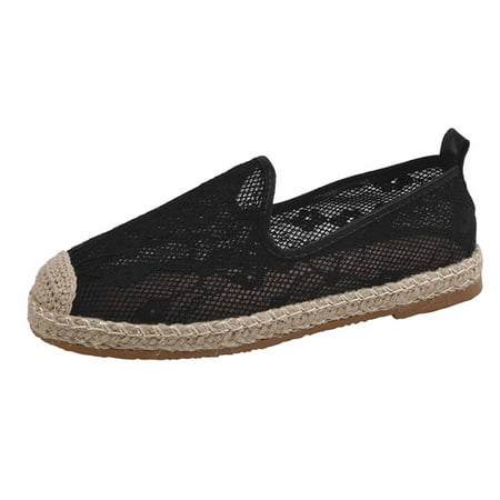 

Dyfzdhu Womens Shoes Fashion Flower Hollow Breathable Flat Shoes Fishermans Shoes Casual Shoes