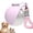 Pink, variant on Portable Dog Water Bottle 10oz Stainless Steel Travel Dog Water Dispenser with Bowl No-Spill Puppy Water Bottle for Walking Hiking Small Dog Water Bottle