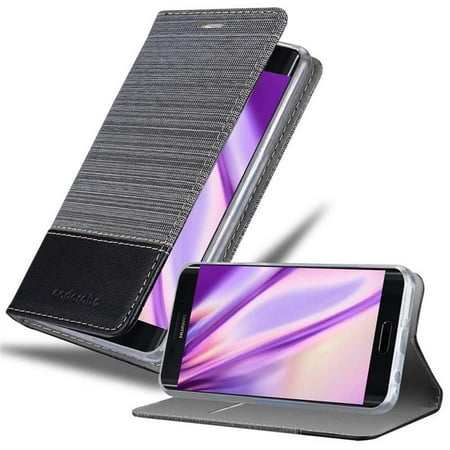 Cadorabo Cover for Huawei MATE 9 PRO Case in GREY BLACK magnetic closure