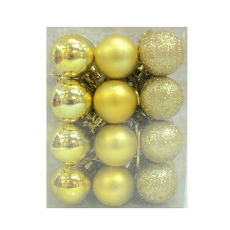 SWEETLIFE 24pcs 3cm Christmas Tree Baubles Balls Home Wedding Decorations (Best Christmas Tree Decorations)