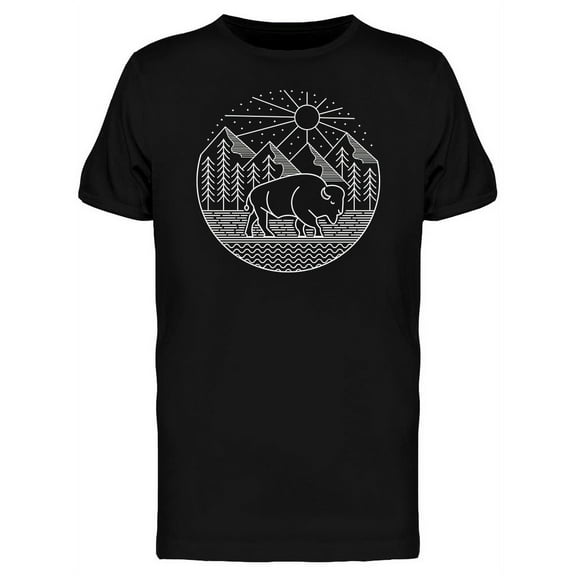 Grazing Bison Tee Men's -Image by Shutterstock