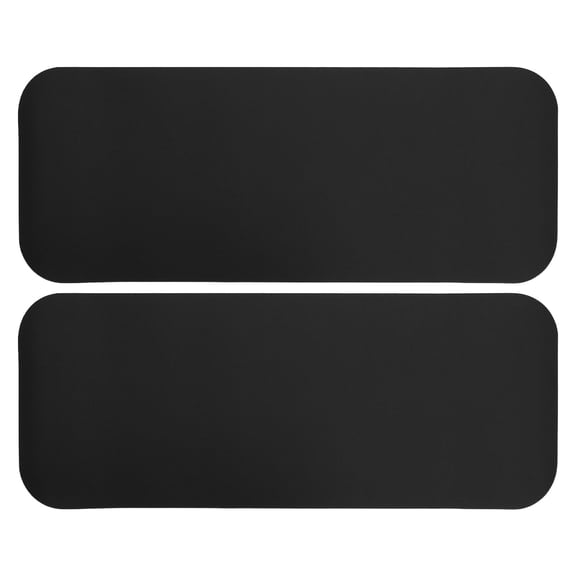 FENGGUIQU 2pcs Treadmill Shock Pad 70x28cm Pu Black Exercise Equipment Mat