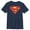 Navy Blue, variant on Boy's Superman Classic Logo Graphic Tee Royal Blue Medium