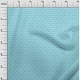thumbnail image 3 of oneOone Cotton Flex Turquoise Blue Fabric Asian Block Dress Material Fabric Print Fabric By The Yard 40 Inch Wide, 3 of 4