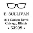 thumbnail image 2 of Personalized Square Self Inking Rubber Stamp - Eye Glasses, 2 of 2