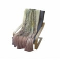 thumbnail image 3 of Peacock Soft Flannel Fleece Throw Blanket, Feathers Gradient Watercolor Sketch Bird of Juno, Cozy Plush for Indoor and Outdoor Use, 50" x 70", Cream Multicolor, by Ambesonne, 3 of 5