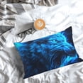 thumbnail image 5 of Yiaed Blue Fire Wolf Print Brushed Microfiber Envelope Pillowcases, Standard,Envelope Closure Pillow Cases(No pillow core)-16"x24", 5 of 6