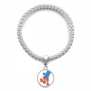 Monday Good Day Work Art Deco Fashion Sliver Bracelet Pendant Jewelry Chain Adjustable Bangle