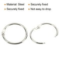 thumbnail image 4 of Unique Bargains 1.5' OD 1.3' ID Loose Leaf Rings Binder Ring, Silver, 36 Count, 4 of 5